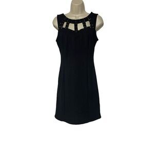 Charlotte Russe Wombs Black Dress W/ gold studs. Size large